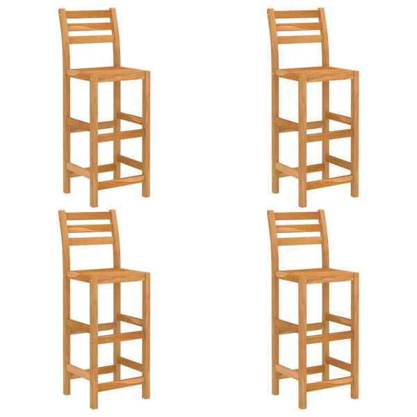 vidaXL 5 pcs conjunto de bar para exterior madeira de acácia maciça