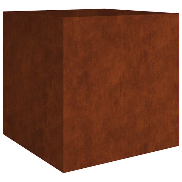 vidaXL Vaso/floreira 80x80x80 cm a&ccedil;o corten