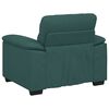 vidaXL Poltrona 100x81x84 cm tecido verde-escuro