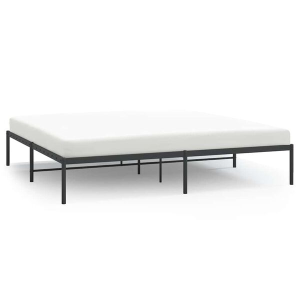 vidaXL Estrutura de cama 200x200 cm metal preto