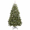 vidaXL &Aacute;rvore de Natal Artificial Verde 180 cm PVC e Metal