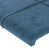 vidaXL Estrutura de cama sem colch&atilde;o 90x200 cm veludo azul-escuro