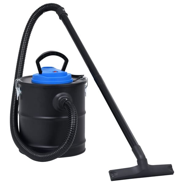 vidaXL Aspirador de cinzas com tubo e escova a&ccedil;o