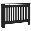 vidaXL Cobertura de radiador 112x19x81,5 cm derivados madeira preto