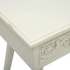 vidaXL Mesa consola 2 gavetas esculpidas 80x40x77,8cm madeira cinzento