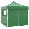 vidaXL Tenda dobr&aacute;vel 3 x 3 m verde com 4 paredes