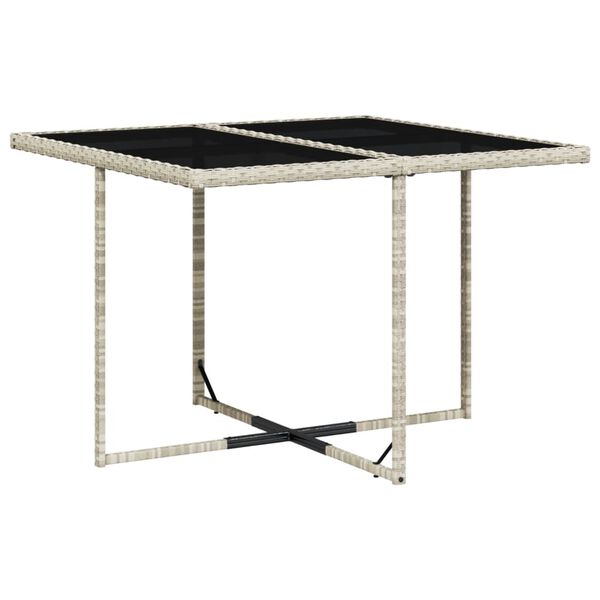 vidaXL 9 pcs conjunto de jantar p/ jardim c/ almofad&otilde;es cinzento claro