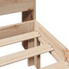 vidaXL Cama com estante sem colchão 90x200 cm pinho maciço