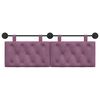 vidaXL Cabeceira Suspensa Roxo 150 x 55 x 7 cm Veludo