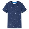 vidaXL T-shirt para crian&ccedil;a azul-escuro 92