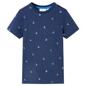 T-shirt para crian&ccedil;a azul-escuro 92