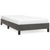 vidaXL Estrutura de cama sem colch&atilde;o 90x190 cm veludo cinzento-escuro