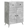 vidaXL Buffet Cinzento Cimento 66 x 34,5 x 90 cm Derivados de Madeira