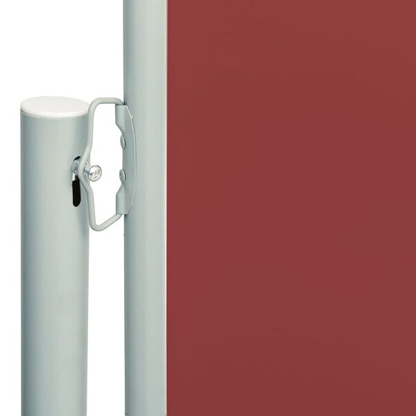 vidaXL Toldo lateral retr&aacute;til de p&aacute;tio 180x600 cm vermelho