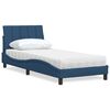vidaXL Cama com colch&atilde;o Hanko 90x190 cm tecido azul