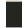vidaXL Banco sapateira c/ almofad&atilde;o contraplacado 104x30x49 cm preto