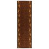 vidaXL Tapete Runner FLORNES Tecido Castanho PP 7 mm