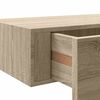 vidaXL Prateleiras de parede c/ gavetas 2pcs MDF 40x23,5x10cm carvalho