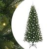 vidaXL &Aacute;rvore de Natal Artificial com 300 LEDs Verde 210 cm PE e PVC