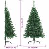 vidaXL &Aacute;rvore de Natal Artificial Pr&eacute;-iluminada Verde 150 cm PVC