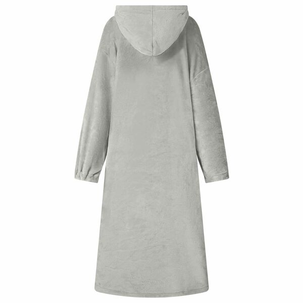 vidaXL Sweatshirt manta Cinzeto l Flanela