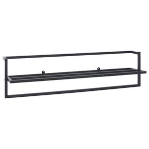 vidaXL Toalheiro 95x25x22 cm ferro preto