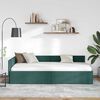 vidaXL Estrutura de Cama de Canto Verde Escuro 80 cm x 200 cm Veludo