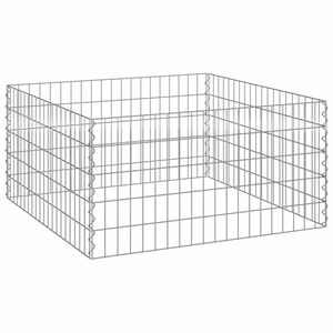 vidaXL Compostor Quadrado 100 x 100 x 50 cm Ferro