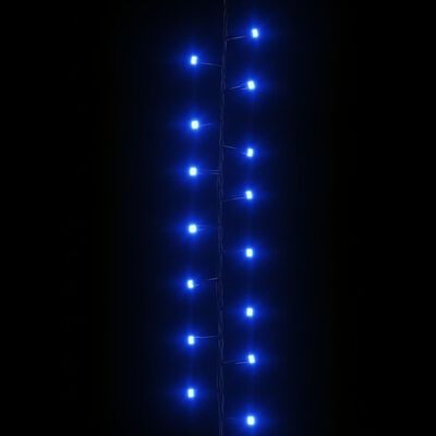 vidaXL Cordão de luzes compacto 400 luzes LED 13 m PVC azul
