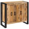 vidaXL Buffet Castanho 80 x 33 x 70 cm Madeira de mangueira maci&ccedil;a