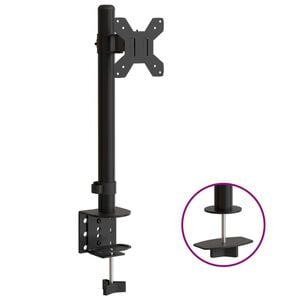 vidaXL Suporte para monitor VESA 75/100 mm a&ccedil;o preto