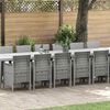 vidaXL Conjunto de Jantar para Jardim com Almofadas 17 pcs