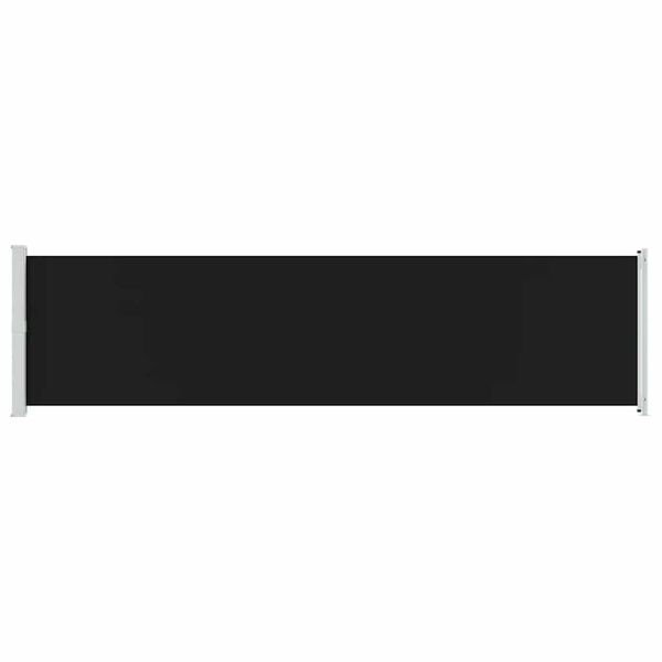 vidaXL Toldo lateral retr&aacute;til para p&aacute;tio 600x160 cm preto