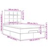vidaXL Estrutura cama otomana colch&atilde;o 120x200cm tecido castanho escuro