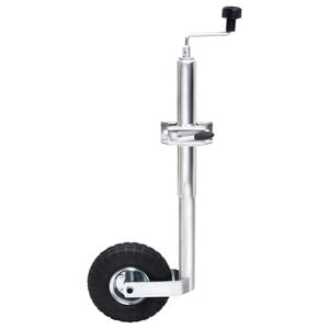 vidaXL Roda jockey p/ reboque c/ bra&ccedil;adeira de divis&atilde;o a&ccedil;o galvanizado