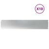 vidaXL Bordas de relvado 10 unid 20x103 cm a&ccedil;o galvanizado