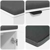 vidaXL Banco de Hall com almofada com porta Branco 80 x 46 x 46 cm