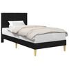 vidaXL Estrutura da Cama com cabeceira Preto 100 x 200 cm Tecido