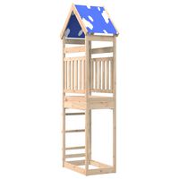 vidaXL Torre de brincar 85x52,5x265 cm madeira de pinho maciça