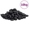 vidaXL Seixos polidos 10 kg 2-5 cm preto
