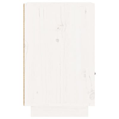 vidaXL Mesas de cabeceira 2 pcs 40x34x55 cm pinho maciço branco