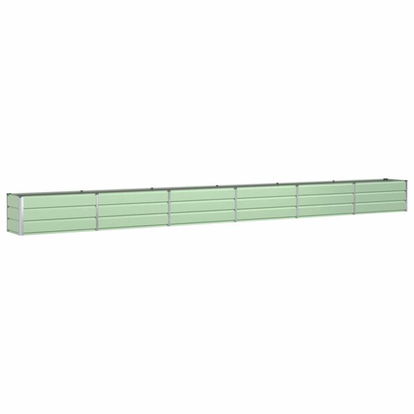 vidaXL Floreira Verde Pastel 480 x 50 x 45 cm A&ccedil;o Galvanizado