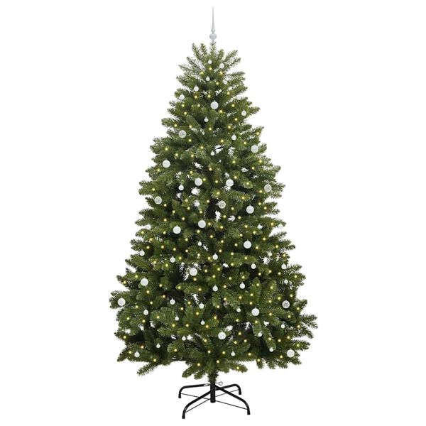 vidaXL &Aacute;rvore de Natal Artificial Verde 300 cm PVC e Metal