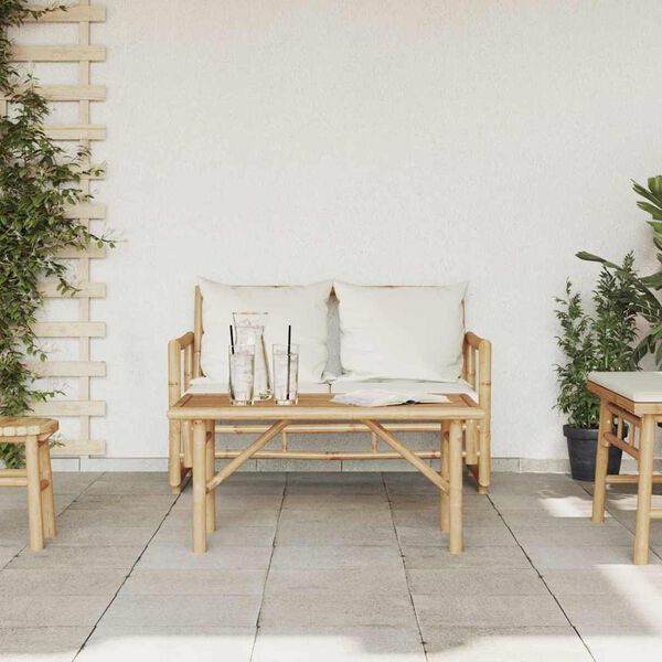 vidaXL Mesa de centro Castanho 90 x 50 x 43 cm Bambu