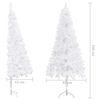 vidaXL &Aacute;rvore de Natal artificial de canto 240 cm PVC branco