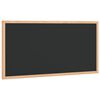 vidaXL Quadro negro com moldura em madeira de pinho maci&ccedil;o preto 60x30 cm