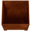 vidaXL Vaso/floreira com pernas 30x30x30 cm a&ccedil;o corten cor enferrujado