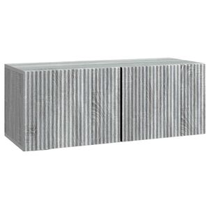 vidaXL Gabinete de TV de Parede Sonoma Cinzento 78,5 x 31 x 30 cm