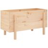 vidaXL Canteiro elevado de jardim 101x50x57 cm madeira de pinho maci&ccedil;a