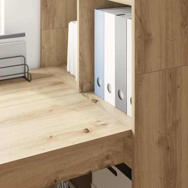 vidaXL Mesa Carvalho Artesanal 122 x 67 x 145 cm Madeira processada